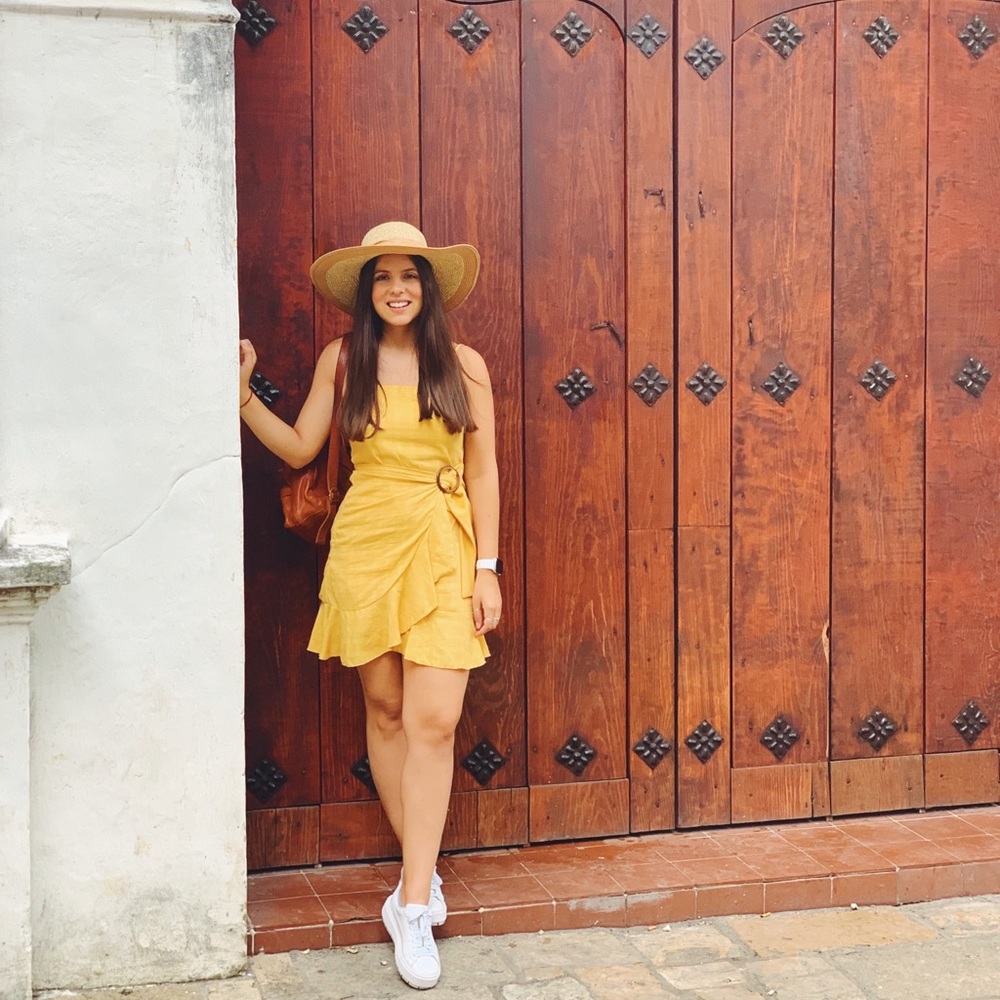 Yellow summer dress